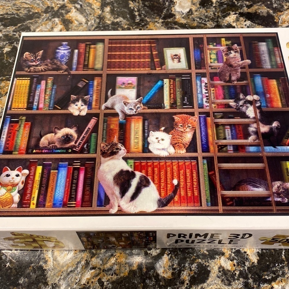 Prime 3D 500 piece cat 🐈‍⬛ puzzle